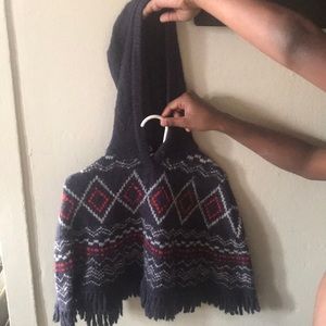 OSHKOSH B’GOSH BLUE/RED Little Girls Hooded Poncho